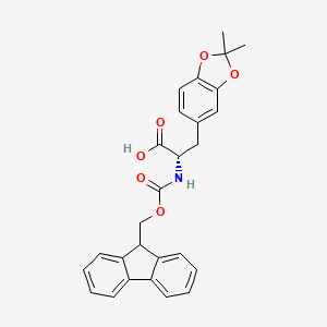 molecular formula C27H25NO6 B1344010 Fmoc-DOPA(acetonide)-OH CAS No. 852288-18-7