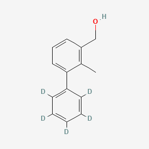 molecular formula C14H14O B13440123 2-Methyl-3-biphenylmethanol-d5 