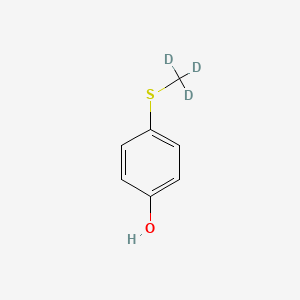 molecular formula C7H8OS B13440137 4-(Methyl-d3-thio)-phenol 