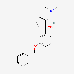 molecular formula C21H29NO2 B1344014 3'-O-Benzyl-(1R)-hydroxy Tapentadol CAS No. 1004315-82-5