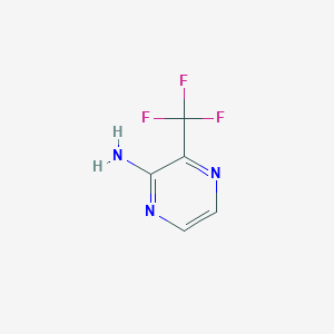 molecular formula C5H4F3N3 B1344015 3-(Trifluoromethyl)pyrazin-2-amine CAS No. 213019-67-1