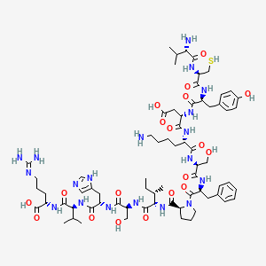 molecular formula C70H107N19O19S B1344017 H-Val-Cys-Tyr-Asp-Lys-Ser-Phe-Pro-Ile-Ser-His-Val-Arg-OH CAS No. 197250-15-0