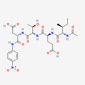 molecular formula C27H38N6O12 B1344025 Ac-Ile-Glu-Thr-Asp-PNA 