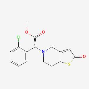 molecular formula C16H16ClNO3S B13440260 Methyl (2R)-2-(2-chlorophenyl)-2-(2-oxo-2,6,7,7a-tetrahydrothieno[3,2-c]pyridin-5(4H)-yl)acetate 