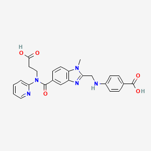 molecular formula C25H23N5O5 B13440271 DBG-3D Diacid 