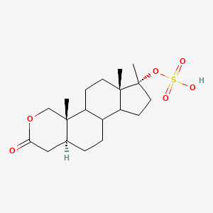 molecular formula C19H30O6S B13440329 Oxandrolone 17-Sulfate 