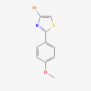 molecular formula C10H8BrNOS B1344033 4-Bromo-2-(4-methoxyphenyl)thiazole CAS No. 1078734-03-8