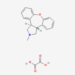 molecular formula C19H19NO5 B13440347 DechloroAsenapineEthanedioate 