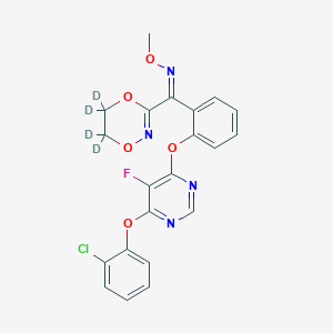 molecular formula C21H16ClFN4O5 B13440355 Fluoxastrobin-d4 