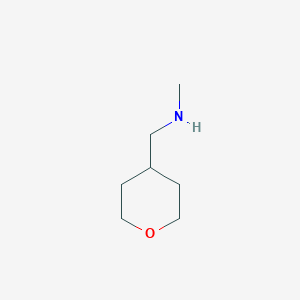 molecular formula C7H15NO B1344039 Methyl-(tetrahydropyran-4-ylmethyl)amine CAS No. 439081-52-4