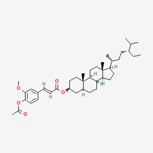 molecular formula C41H62O5 B13440426 Stigmastanol O-Acetyl-trans-ferulate 