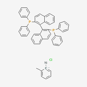 molecular formula C51H39ClNiP2- B13440429 cis-((S)-Binap)NI(O-tolyl)CL 