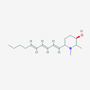 molecular formula C17H29NO B13440471 (3R)-6-[(1E,3E,5E)-deca-1,3,5-trienyl]-1,2-dimethylpiperidin-3-ol 