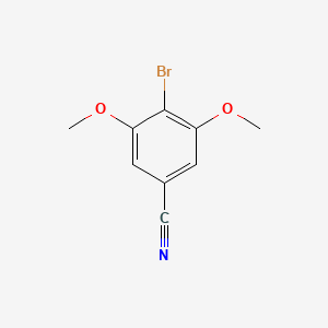 molecular formula C9H8BrNO2 B13440529 4-Bromo-3,5-dimethoxybenzonitrile 