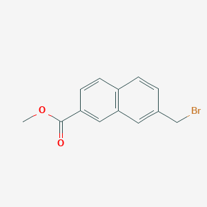 molecular formula C13H11BrO2 B13440536 Methyl 7-(bromomethyl)naphthalene-2-carboxylate 