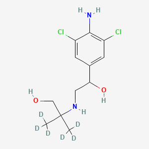 molecular formula C12H18Cl2N2O2 B13440561 Hydroxymethyl Clenbuterol-d6 