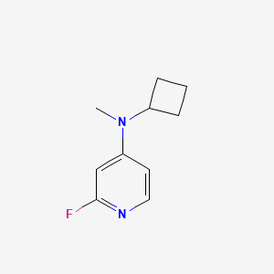 molecular formula C10H13FN2 B13440583 N-cyclobutyl-2-fluoro-N-methylpyridin-4-amine 
