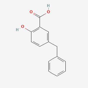 molecular formula C14H12O3 B1344061 5-Benzyl-2-hydroxybenzoic acid CAS No. 4386-41-8
