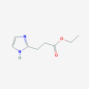 molecular formula C8H12N2O2 B1344064 Ethyl 3-(1H-imidazol-2-YL)propanoate CAS No. 172499-76-2