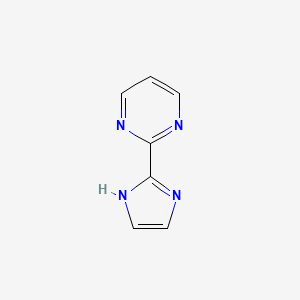 molecular formula C7H6N4 B1344065 2-(1H-Imidazol-2-yl)pyrimidine CAS No. 627910-87-6