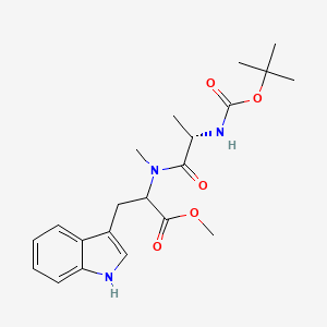 molecular formula C21H29N3O5 B13440674 Boc-Ala-DL-N(Me)Trp-OMe 