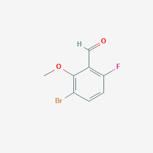 molecular formula C8H6BrFO2 B1344068 3-Bromo-6-fluoro-2-methoxybenzaldehyde CAS No. 473416-74-9