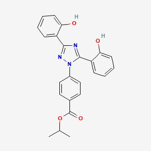 molecular formula C24H21N3O4 B13440681 Deferasirox Isopropyl ester 