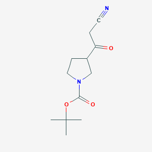 Tert-butyl 3-(2-cyanoacetyl)pyrrolidine-1-carboxylate