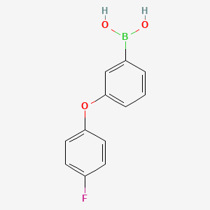 molecular formula C12H10BFO3 B1344077 3-(4-Fluorophenoxy)phenylboronic acid CAS No. 283173-82-0