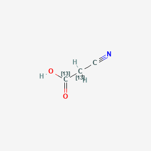 molecular formula C3H3NO2 B13440836 2-cyanoacetic acid 