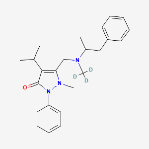 molecular formula C24H31N3O B13440863 Famprofazone-d3 