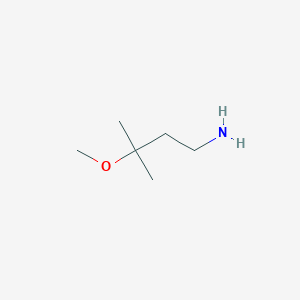 molecular formula C6H15NO B1344087 3-Methoxy-3-methylbutan-1-amine CAS No. 1268153-93-0