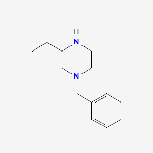 molecular formula C14H22N2 B1344090 1-苄基-3-异丙基哌嗪 CAS No. 851014-13-6