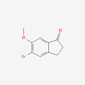 molecular formula C10H9BrO2 B1344092 5-Bromo-6-methoxy-1-indanone CAS No. 187872-11-3