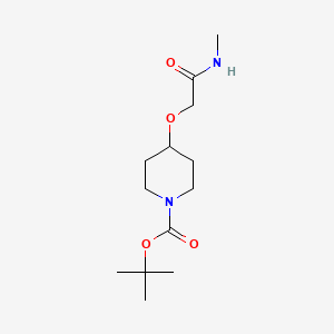 molecular formula C13H24N2O4 B13440932 tert-Butyl 4-(2-(methylamino)-2-oxoethoxy)piperidine-1-carboxylate 