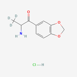 molecular formula C10H12ClNO3 B13440951 N-Demethyl Methylone-d3 Hydrochloride 