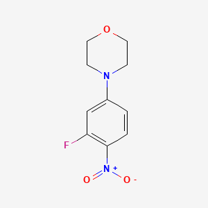 molecular formula C10H11FN2O3 B1344096 4-(3-Fluoro-4-nitrophenyl)morpholine CAS No. 218301-62-3