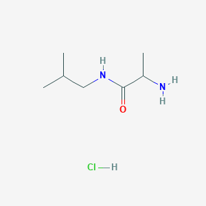 molecular formula C7H17ClN2O B1344098 2-Amino-N-isobutylpropanamide hydrochloride CAS No. 1236262-28-4