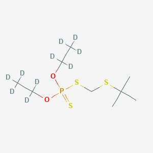 molecular formula C9H21O2PS3 B13440982 Terbufos-d10 (O,O-diethyl-d10) 