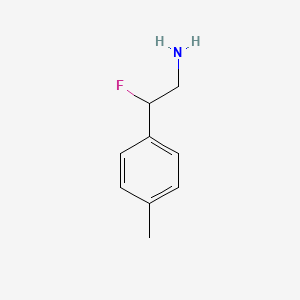 molecular formula C9H12FN B1344099 2-Fluoro-2-(p-tolyl)ethan-1-amine 