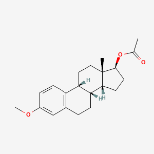 molecular formula C21H28O3 B13440998 [(8R,9R,13S,14R,17S)-3-methoxy-13-methyl-6,7,8,9,11,12,14,15,16,17-decahydrocyclopenta[a]phenanthren-17-yl] acetate 