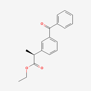 molecular formula C18H18O3 B13441000 Dexketoprofen Ethyl Ester 
