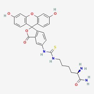 molecular formula C27H26N4O6S B13441017 Fdl-NH2 