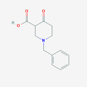 molecular formula C13H15NO3 B1344104 1-Benzyl-4-oxopiperidine-3-carboxylic acid CAS No. 85277-13-0