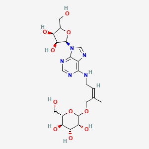 molecular formula C21H31N5O10 B13441045 (3R,4R,5R,6S)-2-[(Z)-4-[[9-[(2R,3S,4R)-3,4-dihydroxy-5-(hydroxymethyl)oxolan-2-yl]purin-6-yl]amino]-2-methylbut-2-enoxy]-6-(hydroxymethyl)oxane-3,4,5-triol 