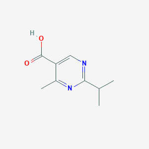 molecular formula C9H12N2O2 B1344107 2-Isopropyl-4-methyl-pyrimidine-5-carboxylic acid CAS No. 954233-00-2