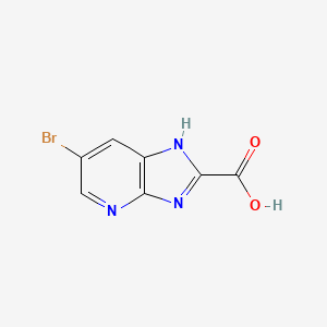 molecular formula C7H4BrN3O2 B1344108 6-bromo-3H-imidazo[4,5-b]pyridine-2-carboxylic acid CAS No. 954217-62-0