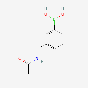 molecular formula C9H12BNO3 B1344116 (3-(Acetamidomethyl)phenyl)boronic acid CAS No. 850568-42-2