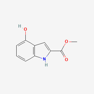 molecular formula C10H9NO3 B1344119 Methyl 4-hydroxy-1H-indole-2-carboxylate CAS No. 27748-08-9
