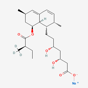 molecular formula C24H37NaO6 B13441190 Epi Lovastatin Hydroxy Acid-d3 Sodium Salt 